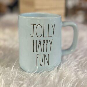 Rae Dunn Jolly Happy Fun Mug from the Artisan Collection.  Excellent Condition